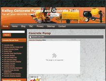 Tablet Screenshot of kelleyconcrete.com